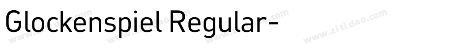 Glockenspiel Regular字体转换